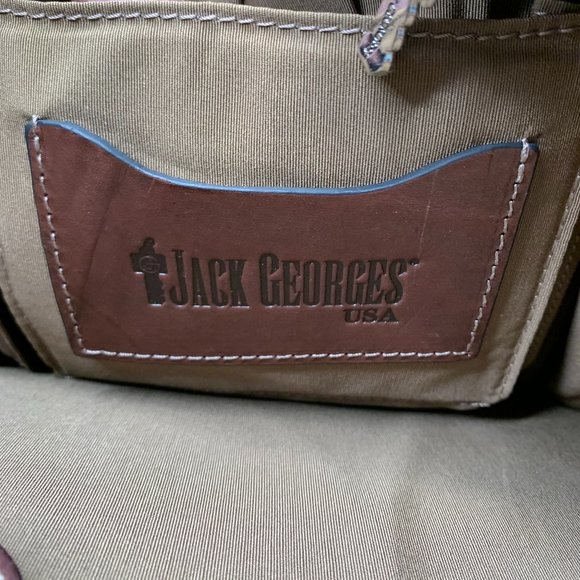 JACK GEORGES' USA HIGH QUALITY  BAG BRIEFCASE ORGANIZER TOTE GREEN Pebbled Suede - Picture 12 of 16